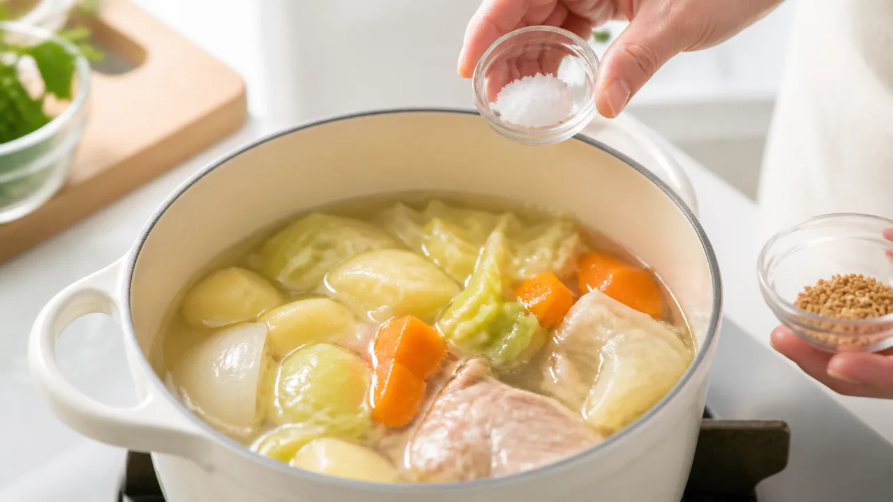 ポトフの味付けが物足りないときの簡単な調整方法7選